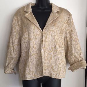 Embroidered Gold Blazer NWT